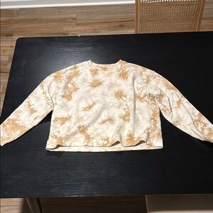 Madewell Tie Dye Crew Neck Sweatshirt Crop women’s small S
